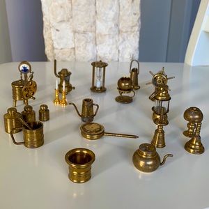 Vintage Miniature Brass Collection